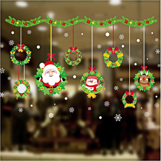 Decal dán trang trí noel