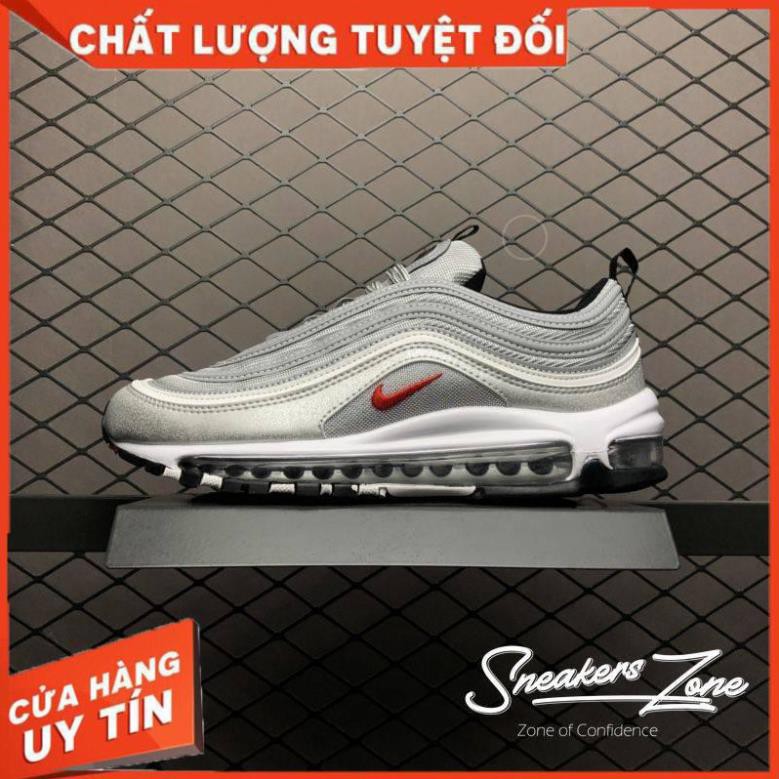 GIẦY đẹp (FREE SHIP + HỘP + QUÀ) Giày thể thao AIR MAX 97 Silver Bullet Bạc siêu đẹp cho cả nam và nữ giá tốt 2020 : hot
