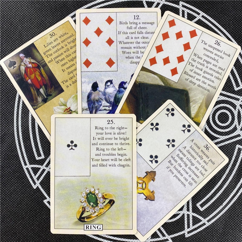 Bộ Bài Tarot Hình Chim Đại Bàng Màu Xanh Dương