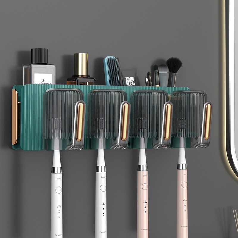 Giá Đỡ Bàn Chải Đánh Răng Cốc Súc Miệng Để Bàn Tiện Lợi