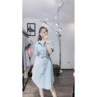 đầm sơmi bò