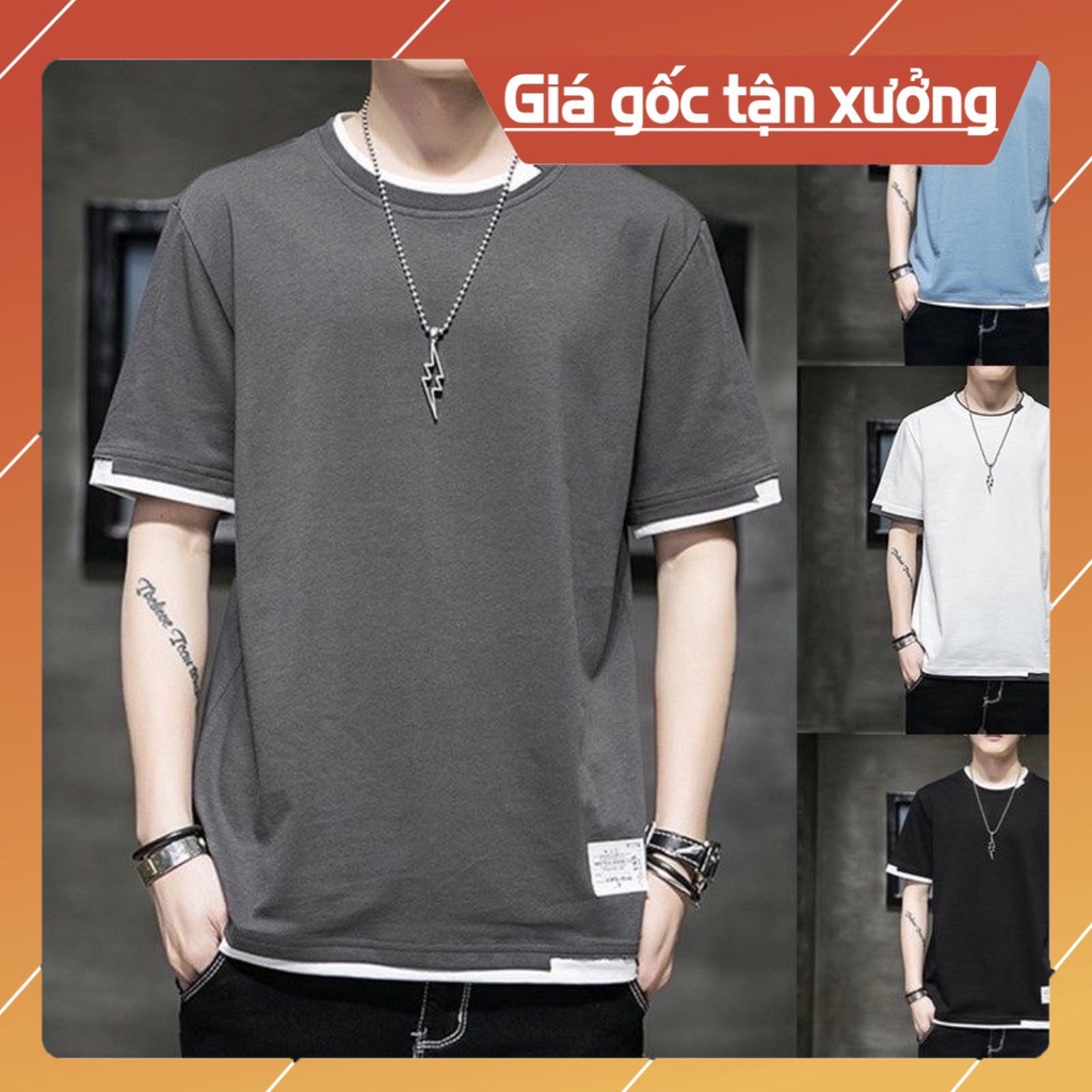 Áo cộc tay nam, áo thun nam tay ngắn cổ tròn Unisex chất thun cotton 4 chiều mềm mại