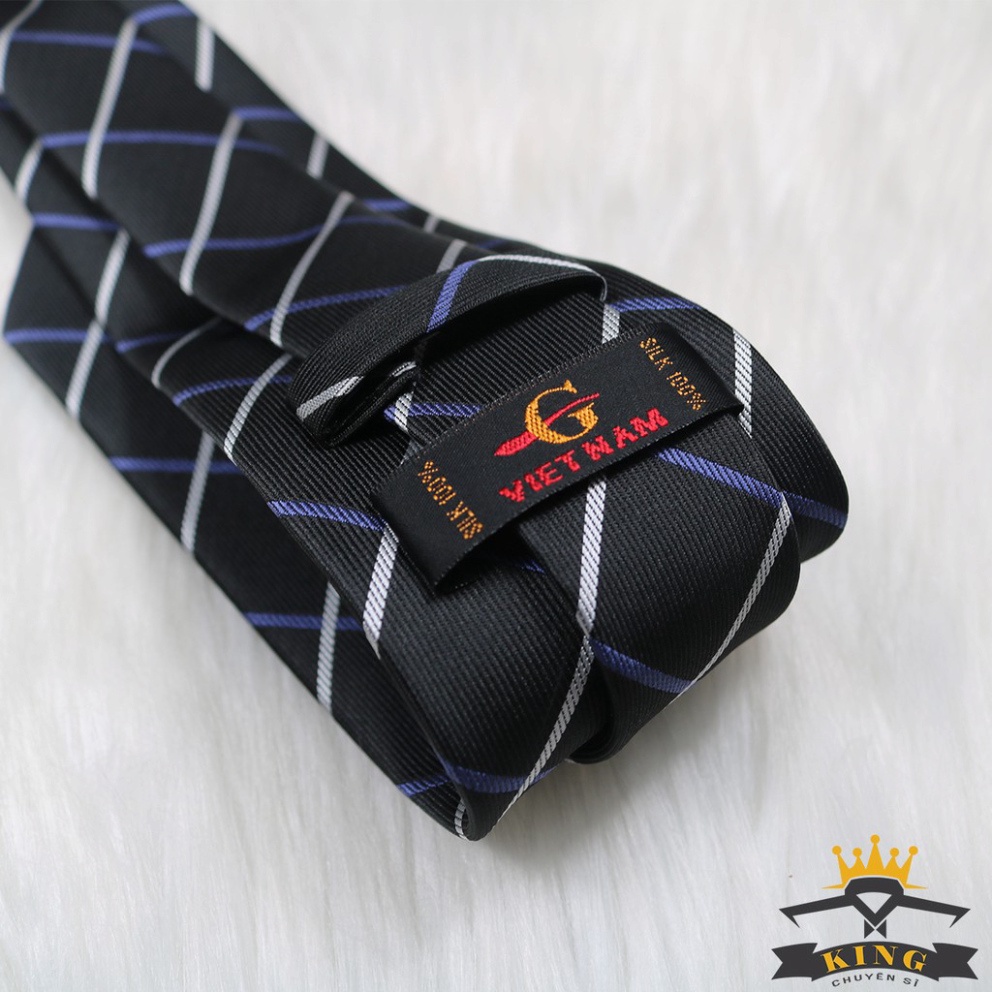 Cà vạt nam KING vải silk phi bóng cao cấp công sở, cao cấp ( C054 )
