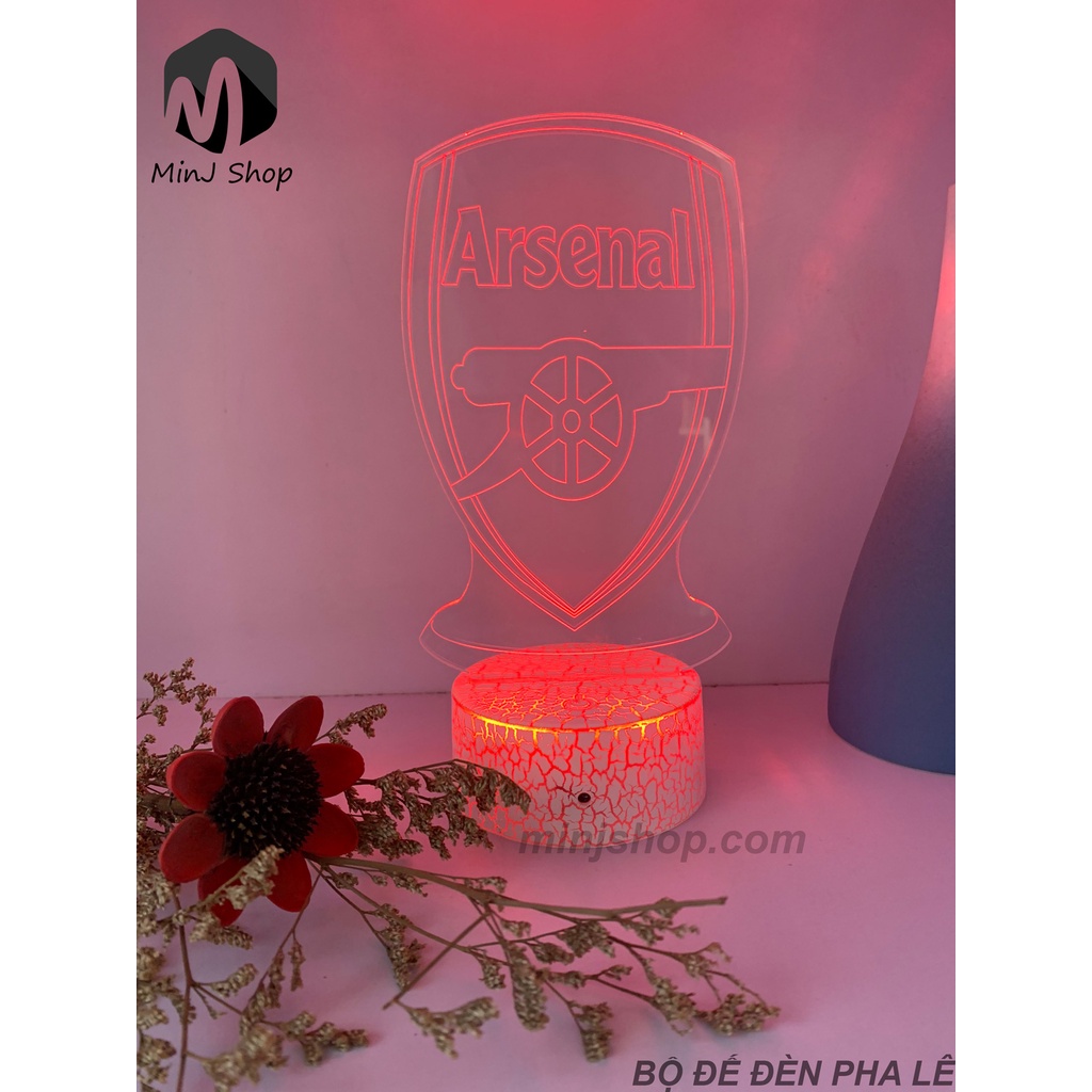 Đèn Ngủ 3D Led Arsenal | MinJ Shop | Đèn Ngủ 3D Arsenal | Đèn Trang Trí & Quà Tặng Độc Đáo