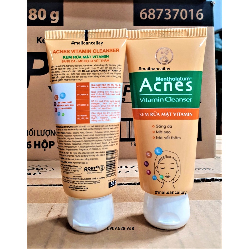 Sữa rửa mặt Acnes 100g đủ mẫu