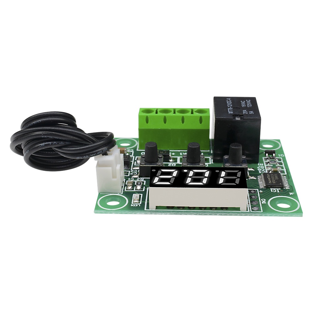 Công tắc điều khiển nhiệt độ ZIQQUCU W1209 kỹ thuật số cảm biến có đèn LED trắng -50-110°C tiện lợi