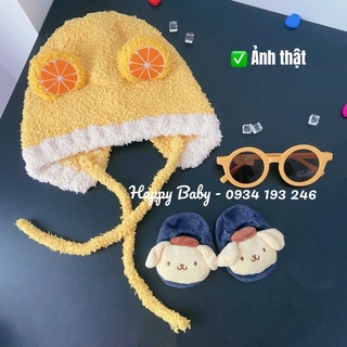 Set 3 món (mũ len, tất, mắt kính) dễ thương cho bé trai, bé gái