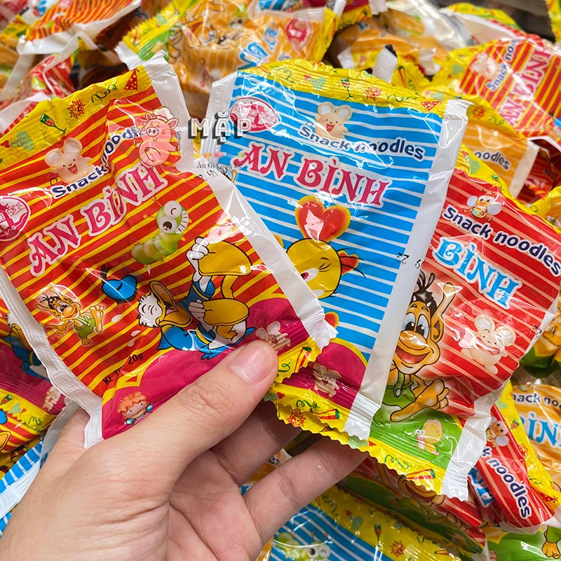 Bimbim Mỳ Tôm An Bình Snack Noodles - Snack Mì Trẻ Em