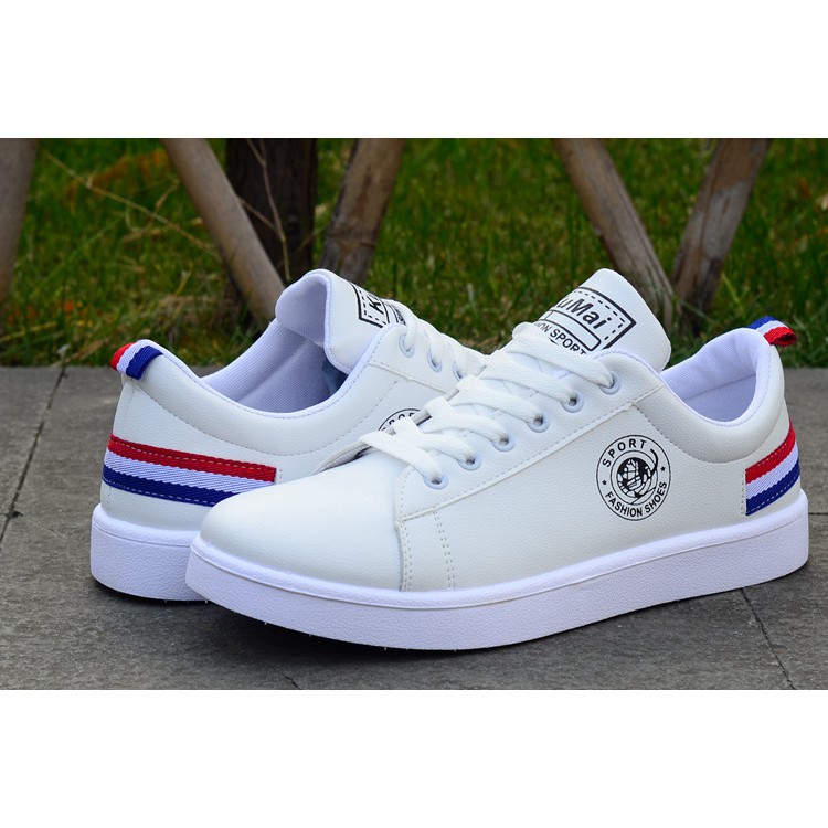 Giày thể thao da trắng thời trang Nam, Giày Sneakers Nam, mẫu hot năm 2021 | BigBuy360 - bigbuy360.vn
