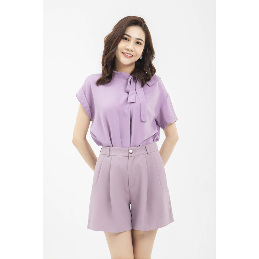 Quần Short tím thiết kế Elise