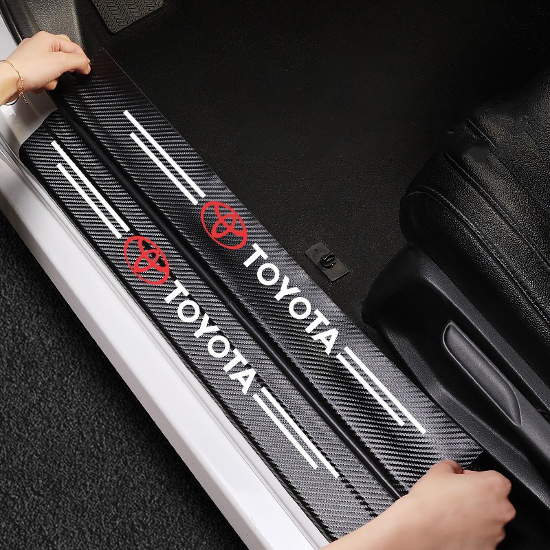 Set 4 miếng dán chống trầy cho cửa xe hơi Toyota Vios Camry Corolla Ralink CHR Asian Dragon Xuan Kai