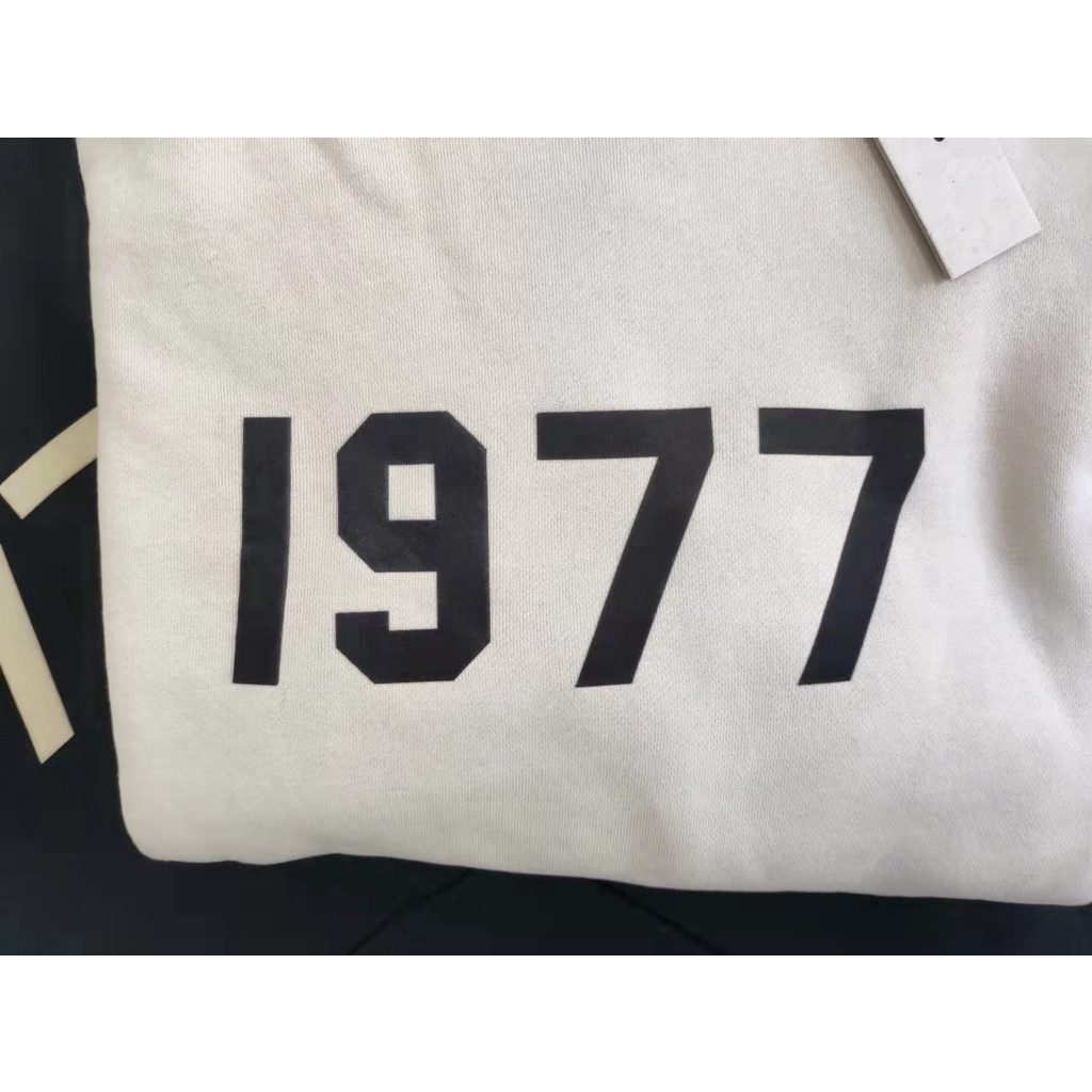 Áo hoodie Essentials 1977 nỉ bông form rộng unisex chữ nhung nổi, áo hoodie fog cặp đôi cao cấp TLS