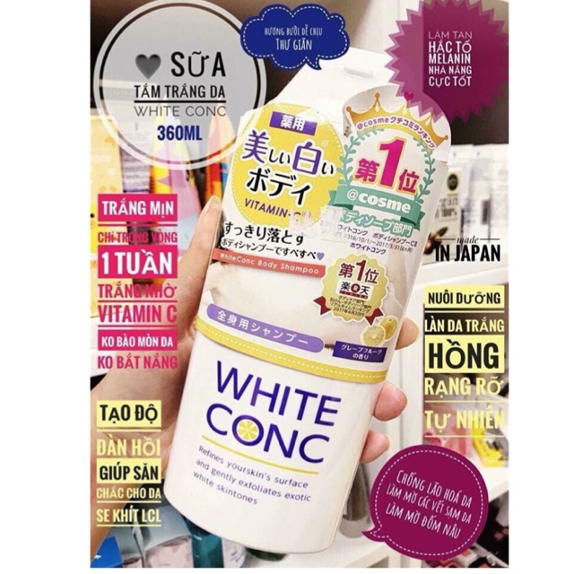 Sữa Tắm Trắng White Conc Nhật Bản ( có Bill )