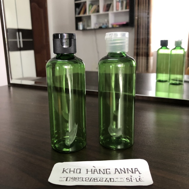 [ Chai lọ nhựa nắp bật ]  10 CHAI pet nhựa trong suốt 100ml / 70ml / 50ml / 30ml / 20ml/ 10ml nắp bật nhấn chiết mỹ phẩm