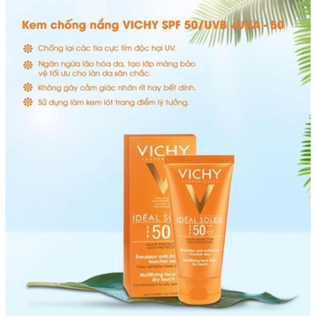 Kem chống nắng vichy chính hãng dành cho da dầu và da nhậy cảm 56