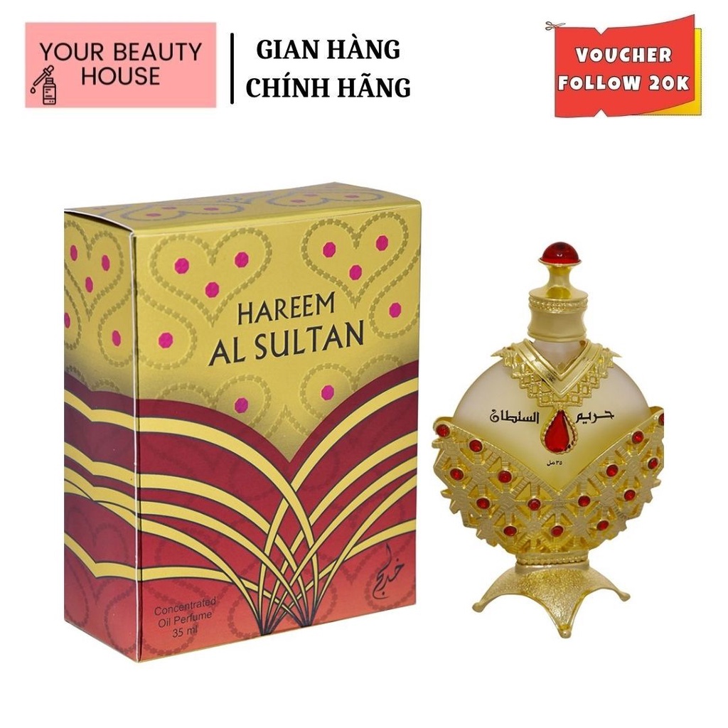 Tinh Dầu Nước Hoa Mùi Hương Sang Trọng Quyến Rũ HAREEM AL SULTAN GOLD KHADLAJ