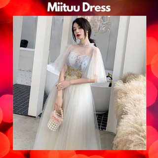 Váy dạ hội trễ vai babydoll đi chơi dự tiệc sinh nhật kỉ yếu xòe bèo công chúa xinh dễ thương Miituu TQ145
