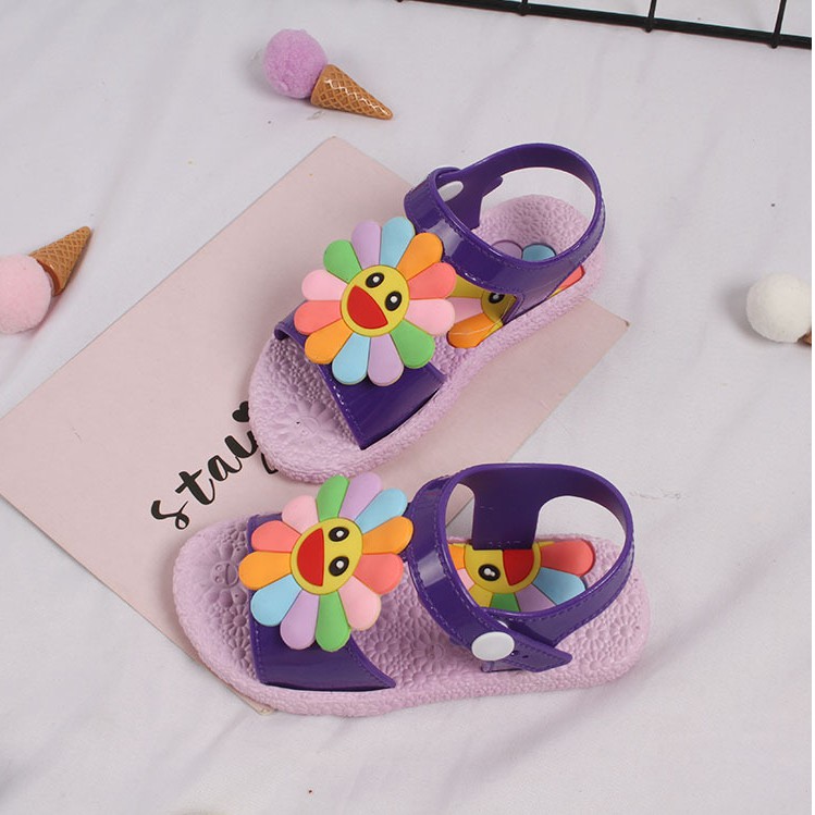 Sandal Bé Gái Họa Tiết Hoa Nhiều Màu Mềm Nhẹ Êm Chân 1-5 tuổi