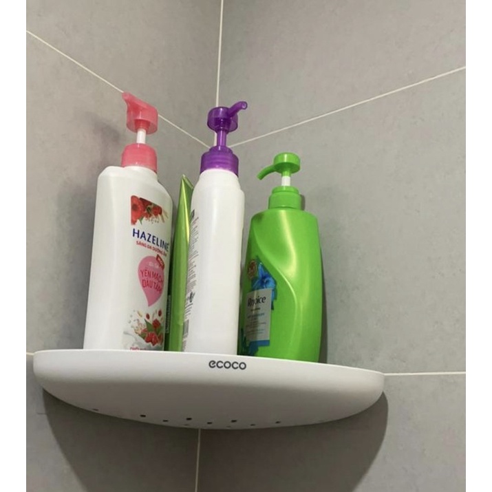 Kệ Góc Để Đồ Dính Tường ECOCO, Kệ Dính Tường Để Đồ Đa Năng Cực Chắc Chắn Không Cần Khoan Tường