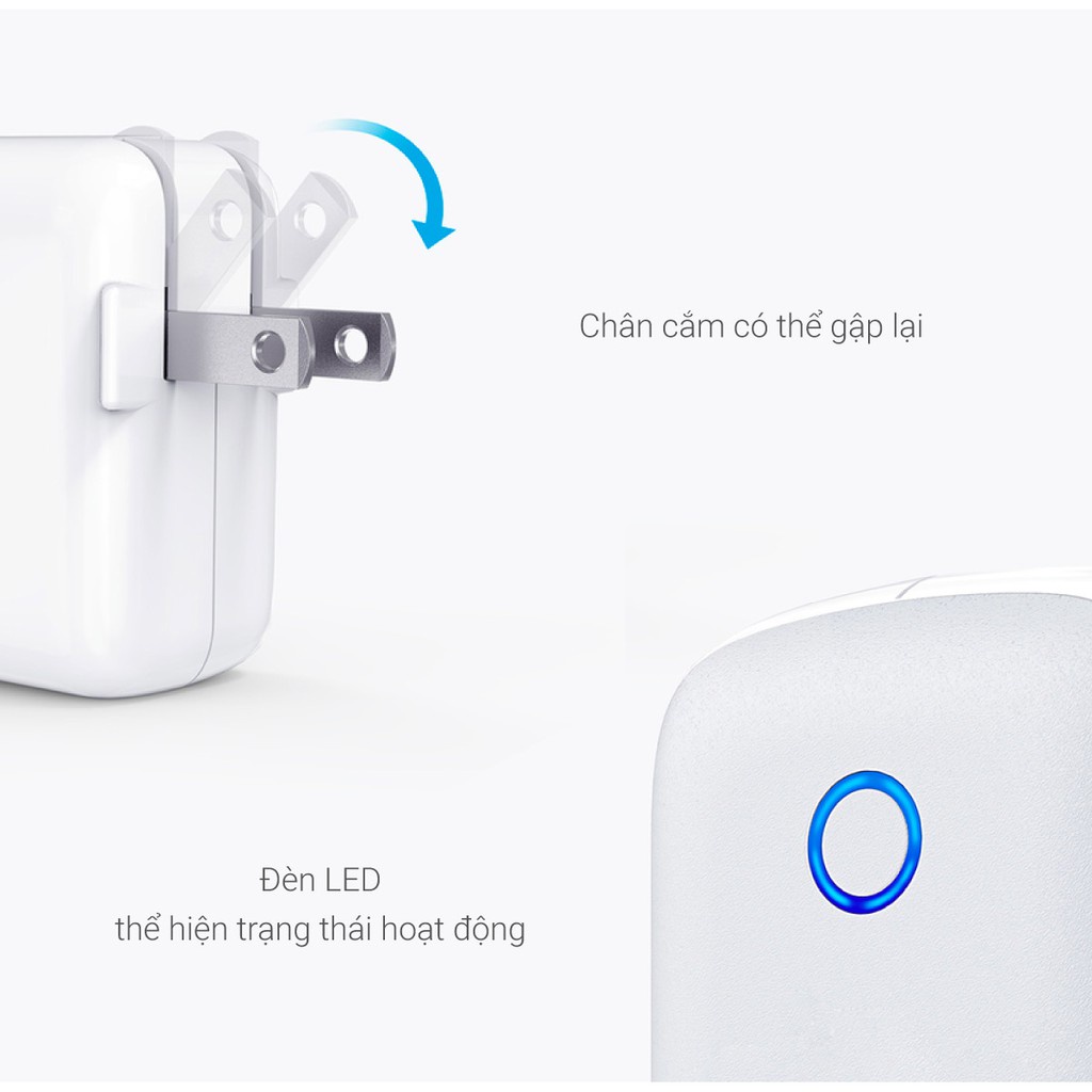 Sạc ANKER PowerPort II 2 cổng IQ 24w A2027 bảo hành 12 tháng - Phụ kiện công nghệ 88