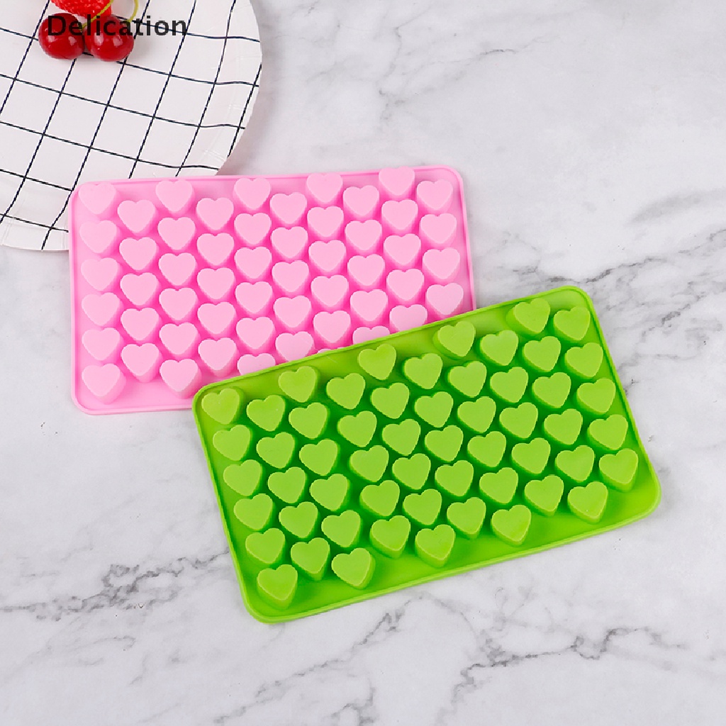 Khuôn Silicone Làm Sô Cô La 55 Ô Trái Tim mini