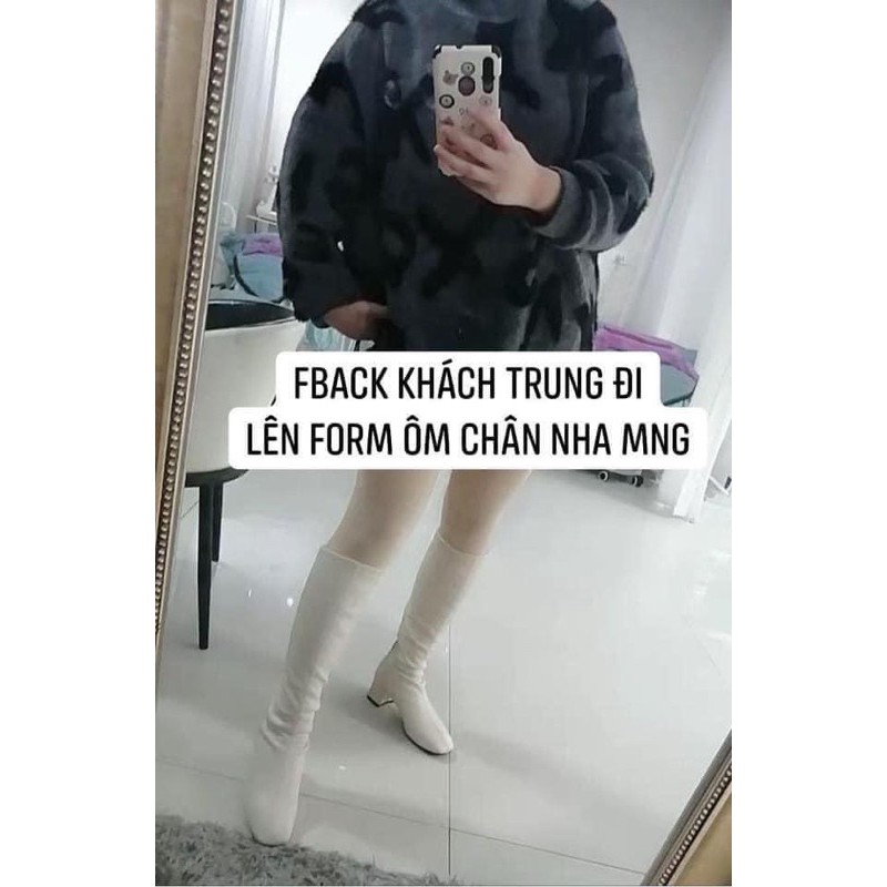 (Có sẵn) Bốt Da Cao Cổ Đến Đầu Gối 5 Phân Bốt Đùi Boots | BigBuy360 - bigbuy360.vn