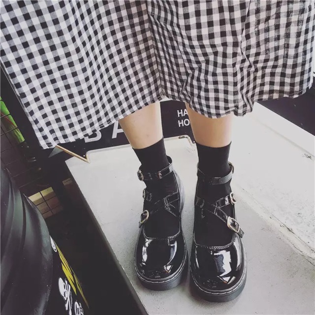 [ORDER] Giày lolita dây chéo khuy cài quai chéo (ảnh thật ở cuối) | BigBuy360 - bigbuy360.vn