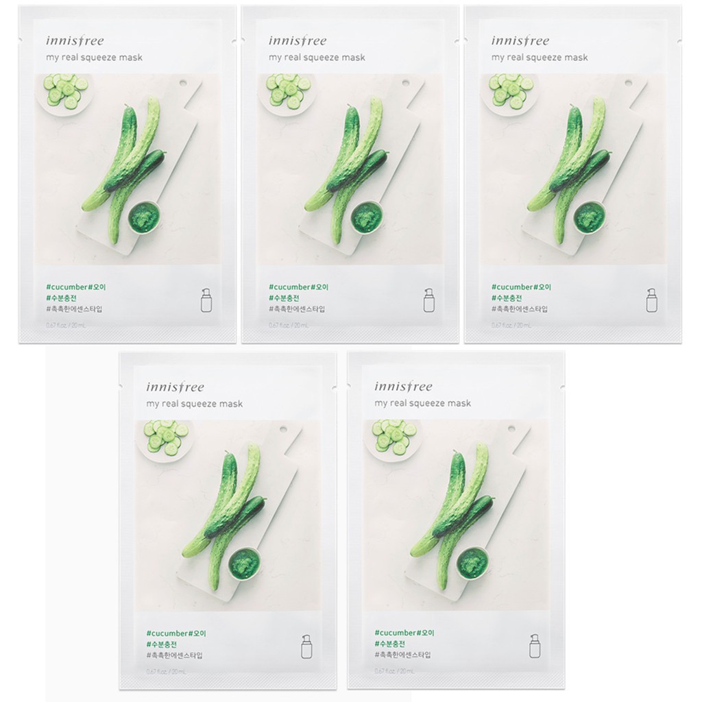 Mặt Nạ Giấy Dưa Chuột  Mask Sheet My Real Squeeze Mask 20ml | BigBuy360 - bigbuy360.vn