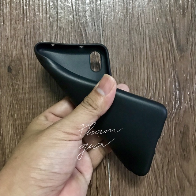 Ốp lưng Xiaomi Redmi 7a dẻo silicon màu đen (có video)