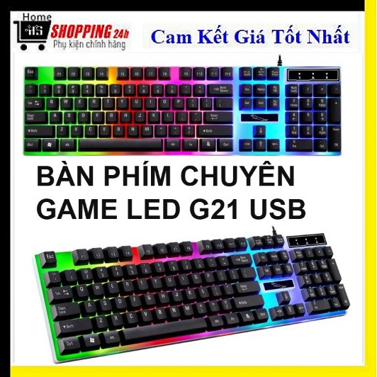 Bàn phím giả cơ game G21 LED chuyên dụng