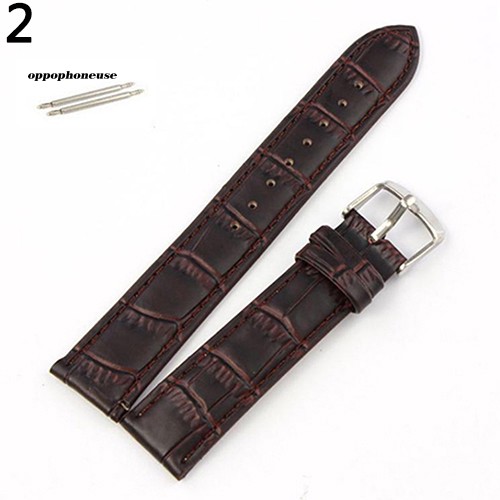 【OPHE】Dây đeo giả da có khóa sang trọng 18/20/22mm thay thế dành cho đồng hồ