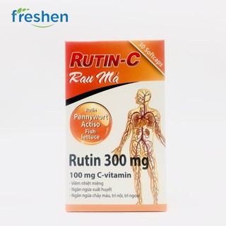 Rutin C Rau má hết chảy máu chân răng, nhiệt miệng, dãn tĩnh mạch