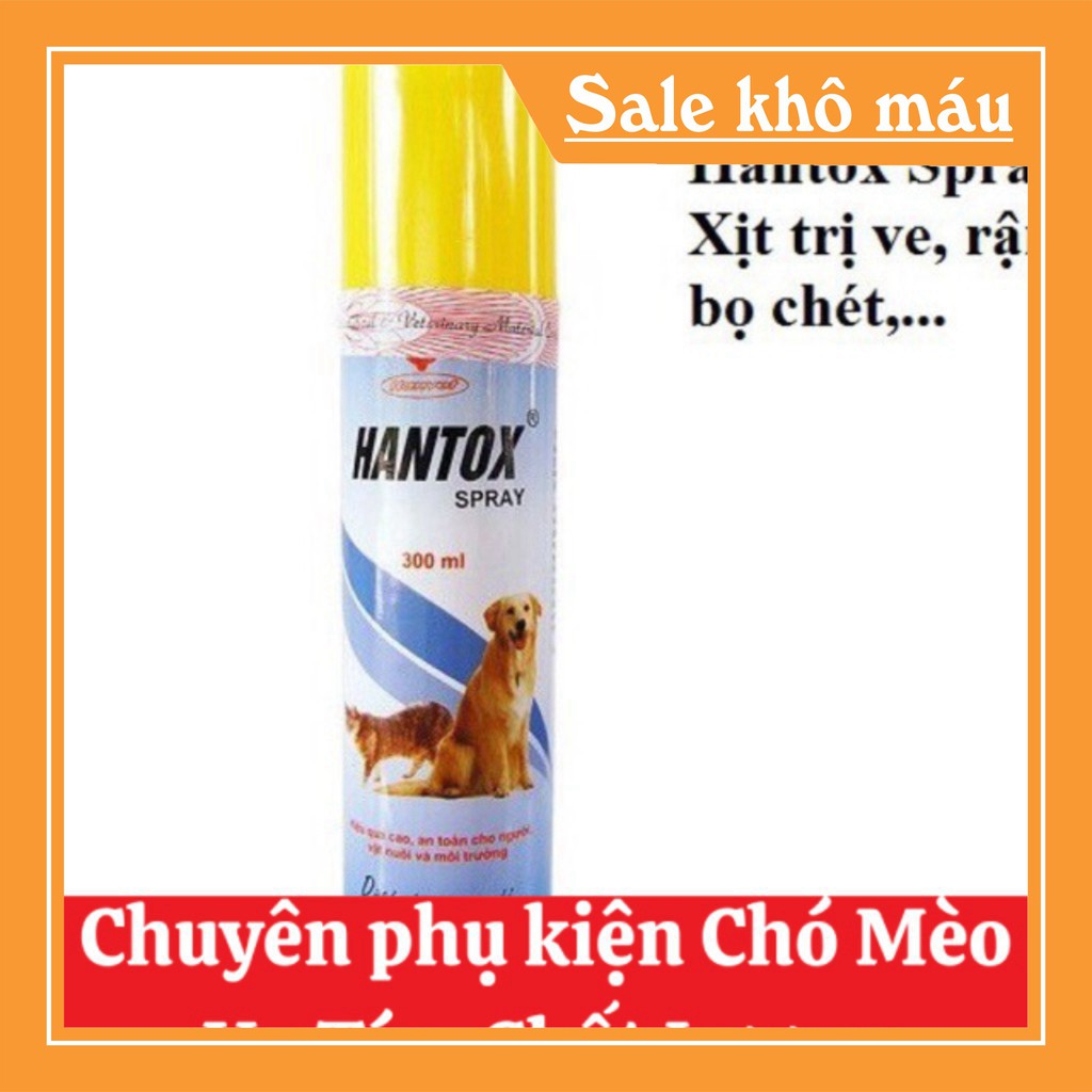 [FLASH SALE]  Hantox xịt trị bọ chét, ve rận cho chó mèo