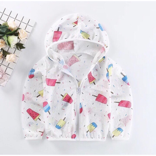 (Sỉ = lẻ) Áo chống nắng cho bé vải sợi tre cotton thoáng mát