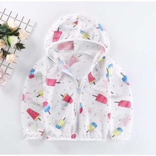 (Sỉ = lẻ)  Áo chống nắng cho bé vải sợi tre cotton thoáng mát