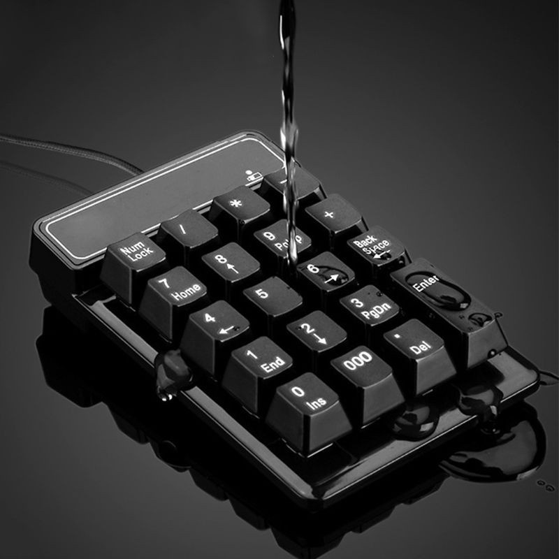 Bàn Phím Số 19 Phím Có Dây Usb Mini Cho Laptop Pc Windows Xp / 7 / 8