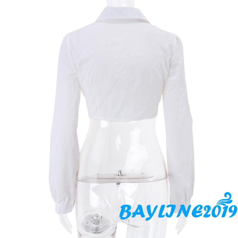 Áo Sơ Mi Dài Tay Phong Cách Trẻ Trung Thanh Lịch Dành Cho Nữ