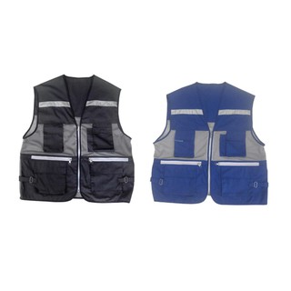 Áo Gile xanh đen, xanh bích có túi dây kéo