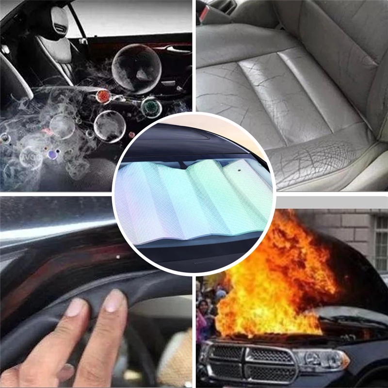 Tấm che nắng chống tia uv cho kính chắn gió xe hơi ốp