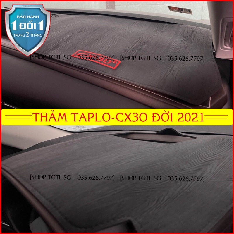 [Mazda-Cx5] Thảm bảo vệ Taplo oto loại da vân gỗ,da cacbon,da nỉ đen và nhung lông cừu dày 3 lớp