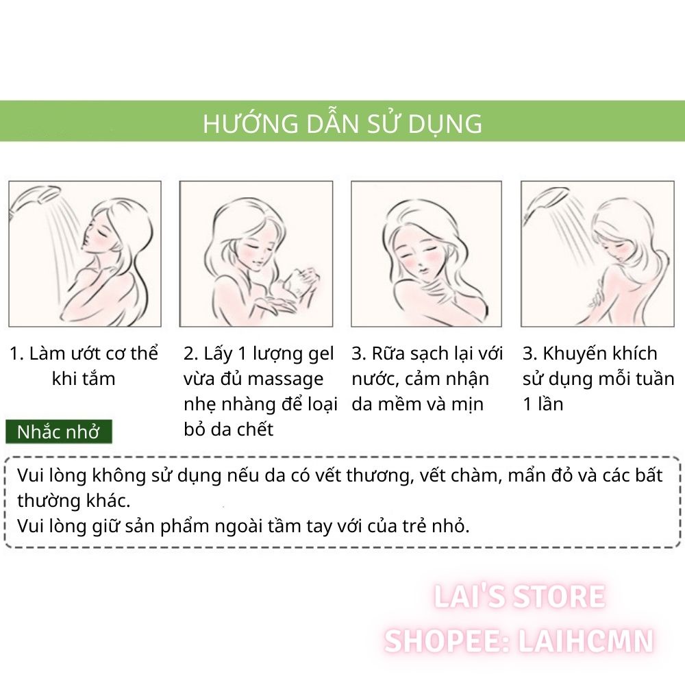 Tẩy Tế Bào Chết Hạnh Nhân, Bơ Hạt Mỡ, Dưa Leo Bioaqua Cho Mặt Và Toàn Thân Dưỡng Ẩm, Làm Sáng Da, Sạch Sâu Lỗ Chân Lông