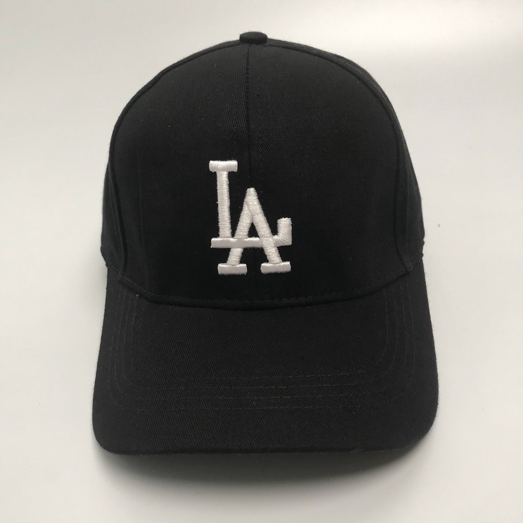 Mũ lưỡi trai Nón kết thêu chữ LA chất kaki cao cấp form unisex nam nữ hợp thời trang GUTADI