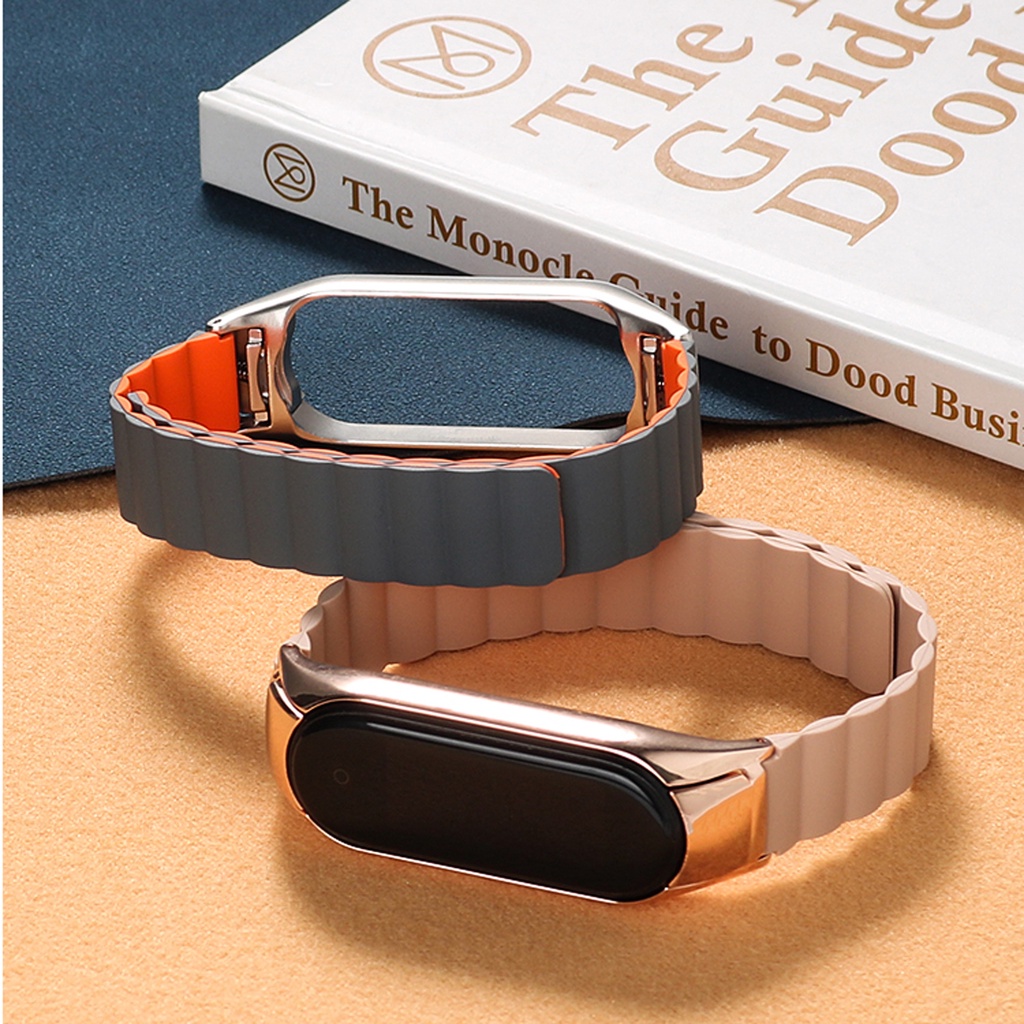 Dây Đeo Thay Thế Chất Liệu TPU Silicon Màu Trơn Cho Xiaomi Mi Band 7 Mi Band 6 / 5 / 4 / 3