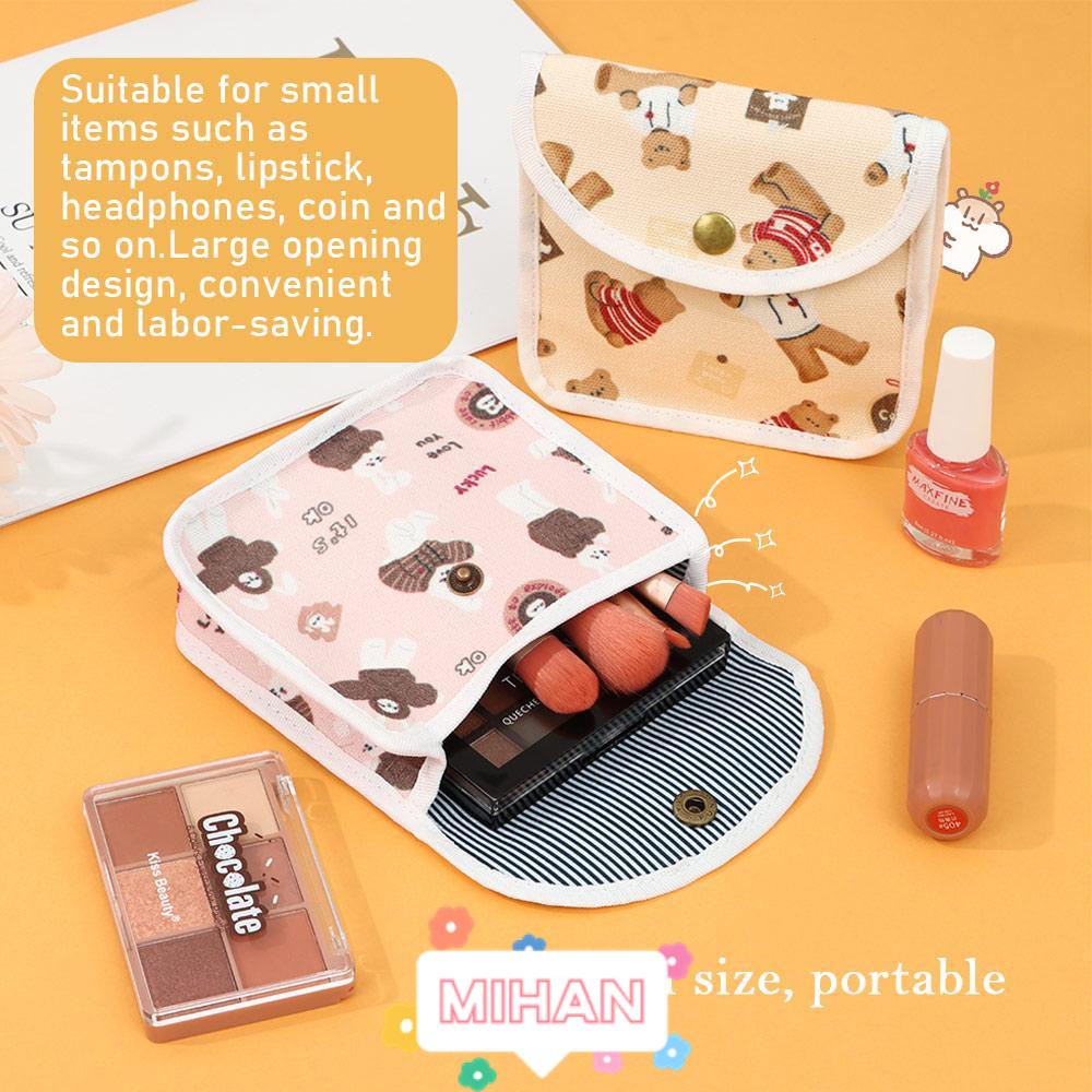 Túi Đựng Đồ Trang Điểm Có Khóa Kéo Dễ Thương MIHAN1
