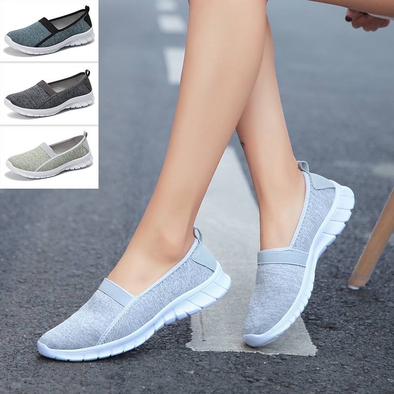 Giày sneaker lười phong cách thể thao dùng chạy bộ cho nữ