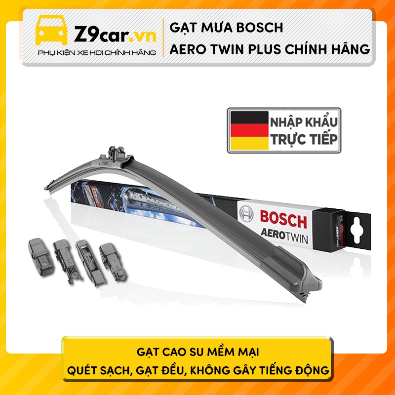 Gạt mưa Bosch Aerotwin Plus (Bảo hành 6 tháng) chuyên dùng cho xe châu Âu, Ford... - Tặng kèm nước rửa kính Wurth khi mu