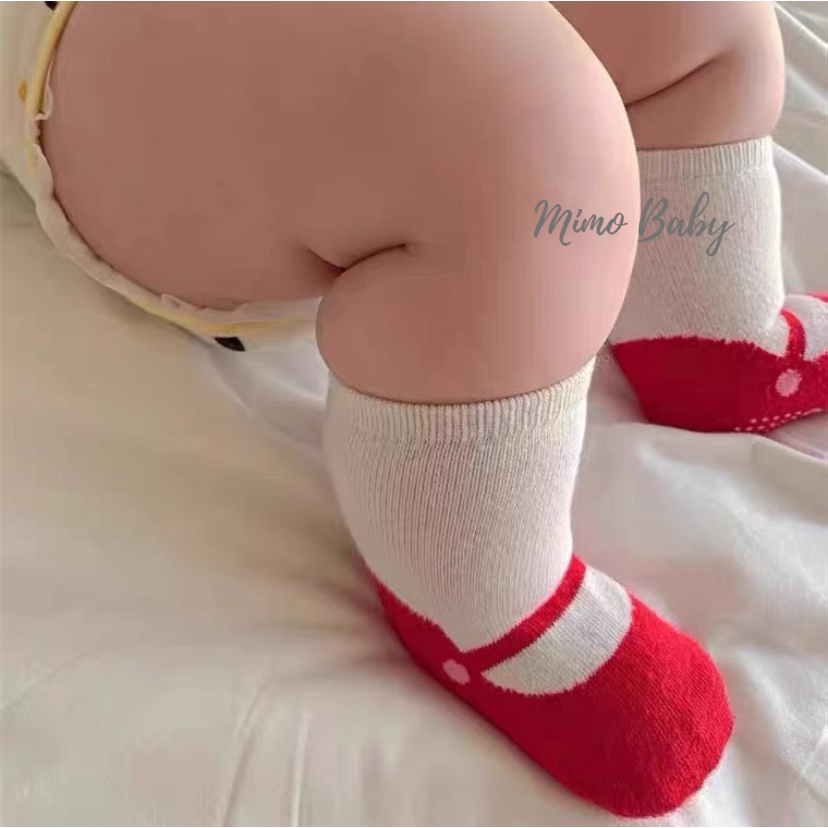 Tất vớ cao cổ mùa thu đông hình đôi giày dễ thương cho bé T37 Mimo Baby