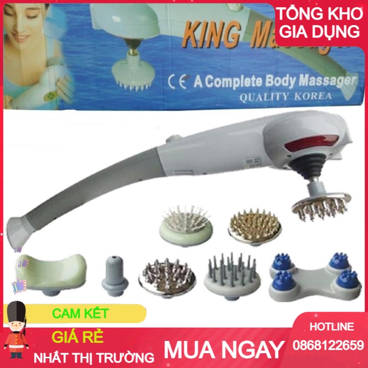 Máy mát-xa cầm tay 7 đầu King Massage