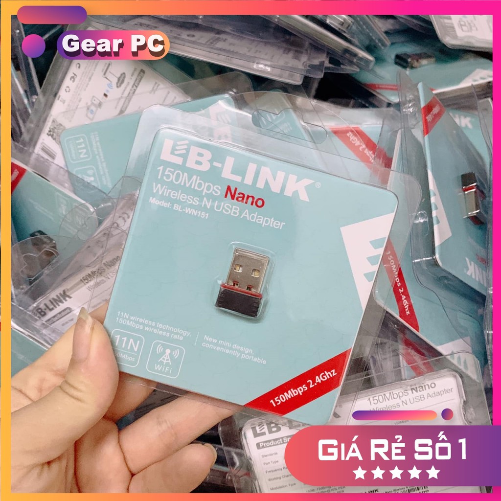 USB thu wifi LB-LINK BL-WN151 tốc độ 150Mb giá rẻThiết bị thu sóng wifi dành cho máy tính và laptop Máy Tính Báo Hồng