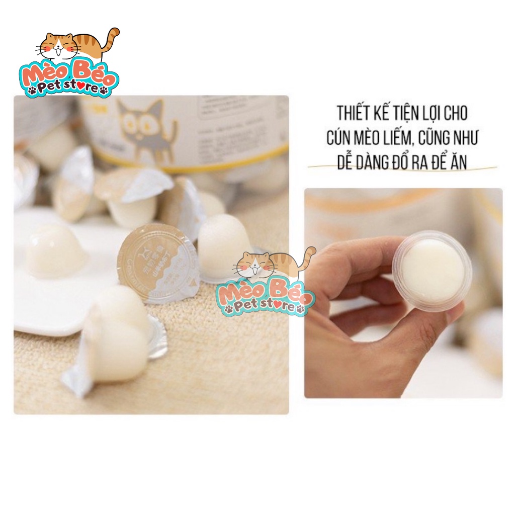 Thạch pudding sữa dê bổ sung canxi cho mèo - 15g